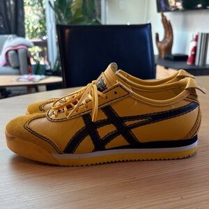 Onitsuka Tiger by Asics Yellow and Black Sneakers